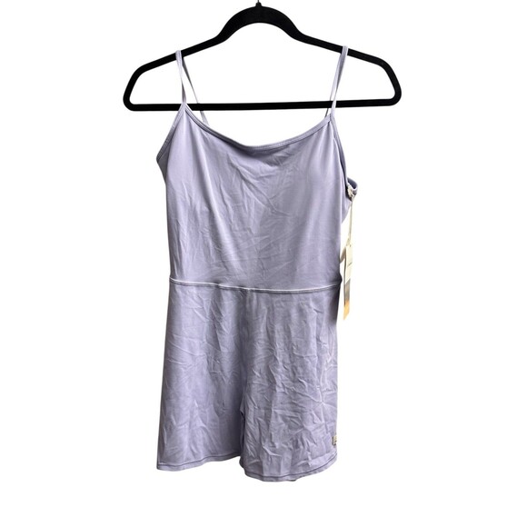 Vuori Pants - Vuori AllTheFeels™ One Piece Romper Lavender Mist BlissBlend™ Sz Medium New $118